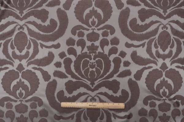 Corvida Damask Decorator Fabric in Graphite