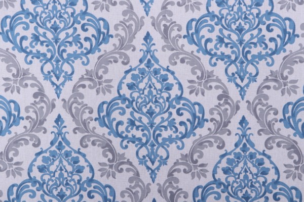 Magnolia Home Anna Printed Cotton Drapery Fabric in Yacht