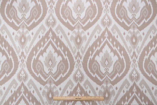 Belle Maison Lima Printed Drapery Fabric in Linen