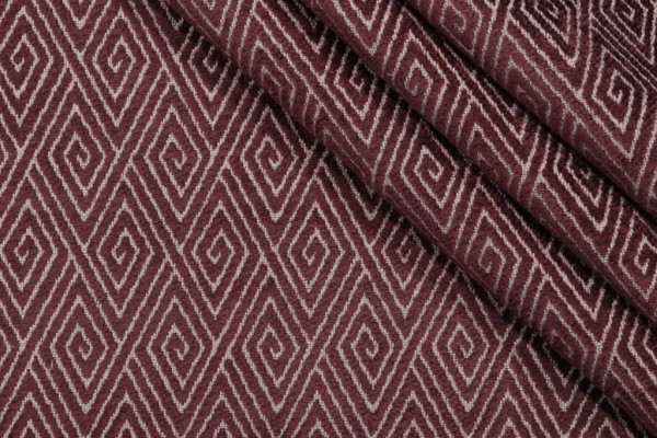 Rafa Woven Chenille Upholstery Fabric in Vamp