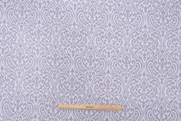 PK Lifestyles Sri Lanka Printed Cotton Drapery Fabric in Blush