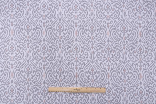 PK Lifestyles Sri Lanka Printed Cotton Drapery Fabric in Blush