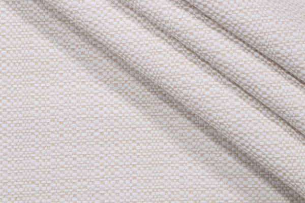 Amita Woven Outdoor Fabric in White Sand