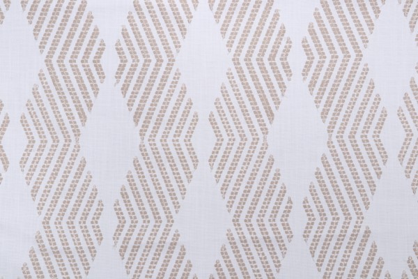 1 Yard Rita Embroidered Drapery Fabric in Linen