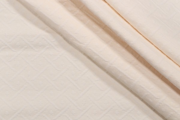 Click for 1.25 Yards Wisley Matelasse Upholstery Fabric in Cream Wisley Matelasse Upholstery Fabric in Cream