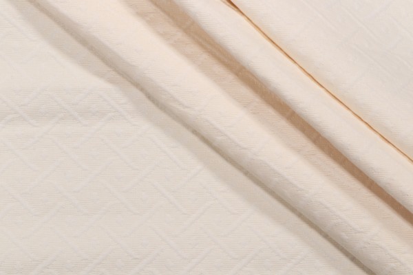 Wisley Matelasse Upholstery Fabric in Cream