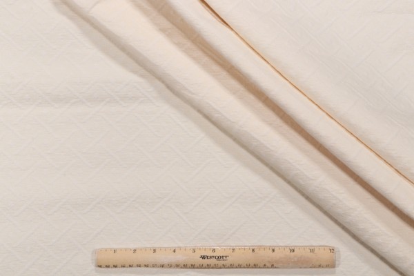 Wisley Matelasse Upholstery Fabric in Cream