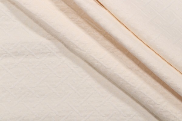 Wisley Matelasse Upholstery Fabric in Cream