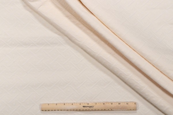 Wisley Matelasse Upholstery Fabric in Cream