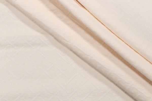 Wisley Matelasse Upholstery Fabric in Cream