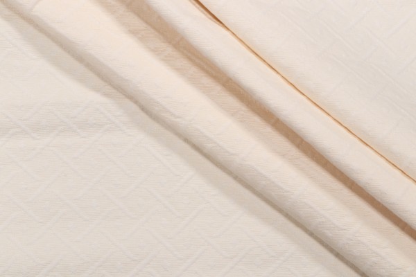 Wisley Matelasse Upholstery Fabric in Cream