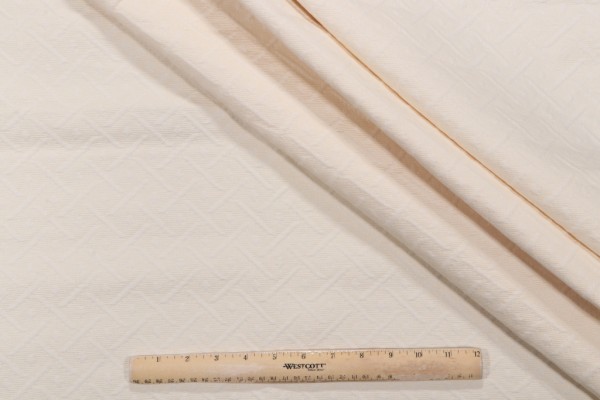 Wisley Matelasse Upholstery Fabric in Cream