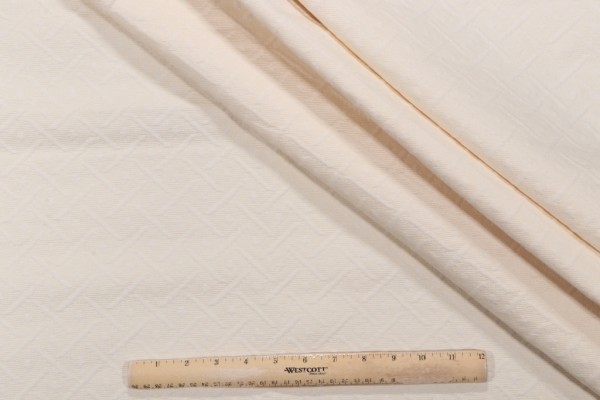 Wisley Matelasse Upholstery Fabric in Cream