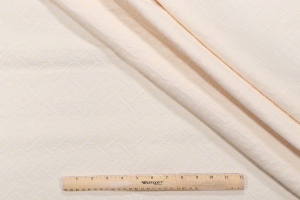 Wisley Matelasse Upholstery Fabric in Cream