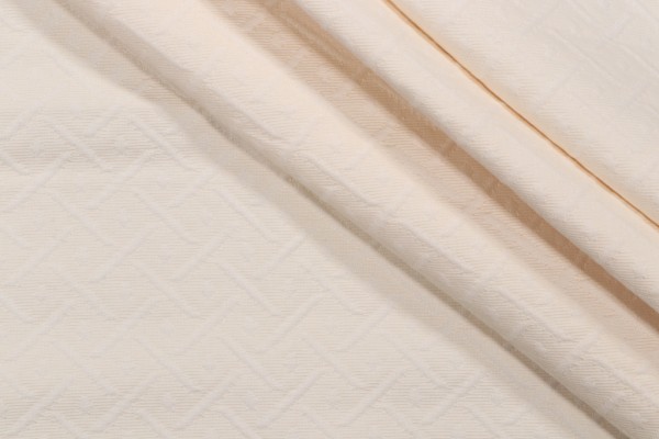 Wisley Matelasse Upholstery Fabric in Cream