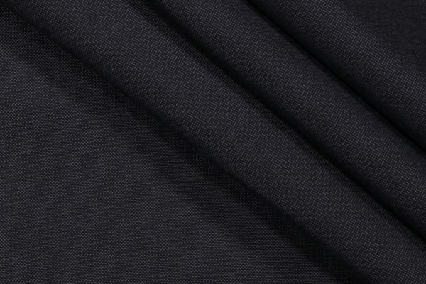 Solid Woven Outdoor Fabric in Coal 