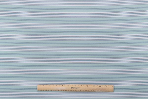 Click for 1.13 Yards Kravet Hull Stripe Woven Outdoor Fabric in Mint CLOSEOUT Kravet Hull Stripe Woven Outdoor Fabric in Mint CLOSEOUT