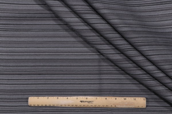Bella Dura Improv Woven Polyolefin Outdoor Fabric in Charcoal