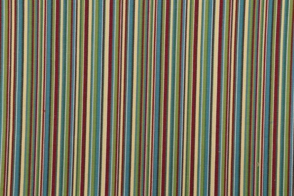 Calum Stripe Woven Polyester Outdoor Fabric in Carnival 
