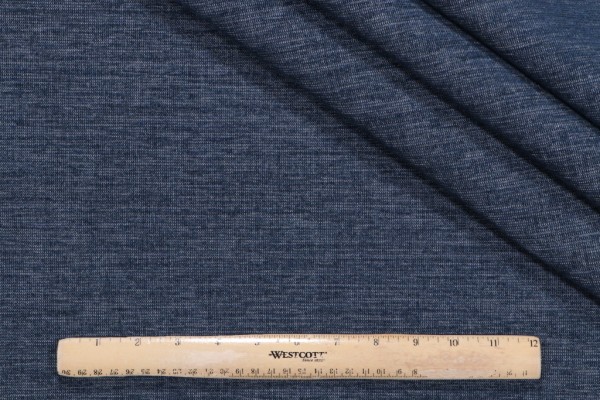 Redondo Woven Chenille Outdoor Fabric in Indigo