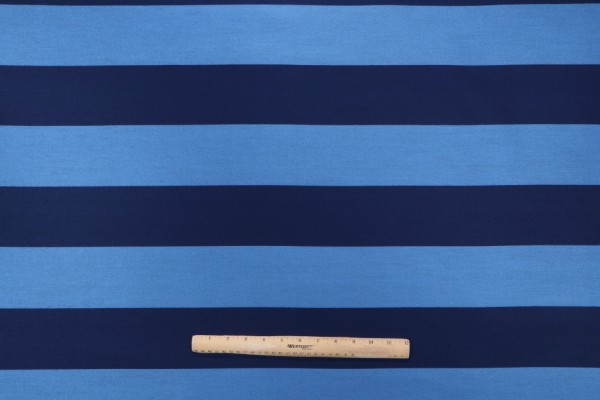 Sunbrella Stripe Woven Solution Dyed Acrylic Outdoor Fabric in Ocean
