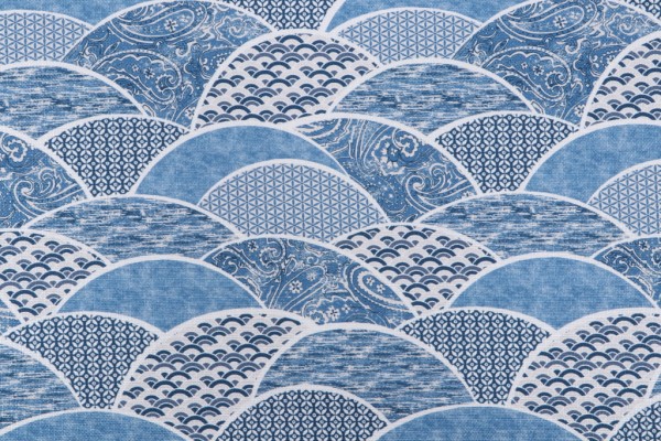 Click for 3 Yards Regal Fabrics Wavelength Printed Polyester Drapery Fabric in Indigo Regal Fabrics Wavelength Printed Polyester Drapery Fabric in Indigo