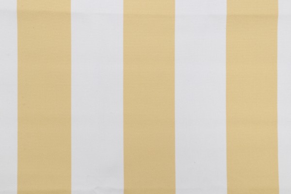 1 Yard Bella Dura Home Cabana Stripe Woven Polyester Outdoor Fabric in Buttercream