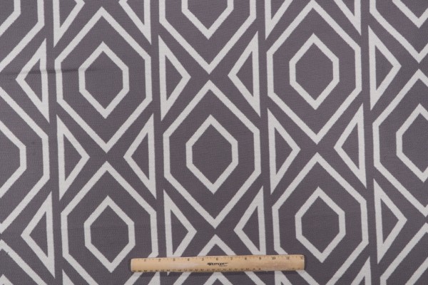 Roca Woven Upholstery Fabric in Metal