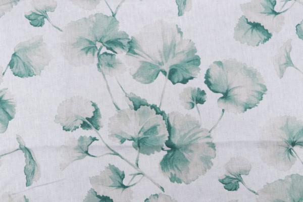 Kendall Wilkinson Inkwash Printed Linen Drapery Fabric in Pine for Fabricut