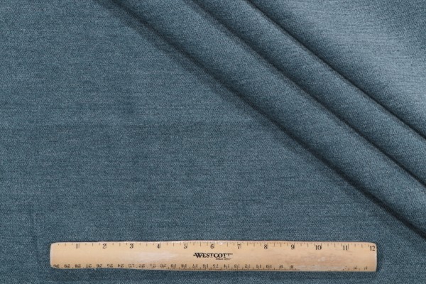 1 Yard Crypton Syngery High Performance Chenille Upholstery Fabric in Baltic