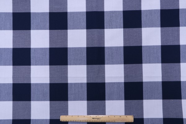 1 Yard Bella Dura Home Hatteras Woven Polyester Outdoor Fabric in Navy
