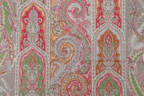 Click for 1.75 Yards Brienno Printed Cotton Drapery Fabric in Carmine Brienno Printed Cotton Drapery Fabric in Carmine