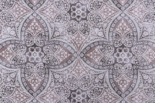 P Kaufmann Alfresco Printed Cotton Drapery Fabric in Slate