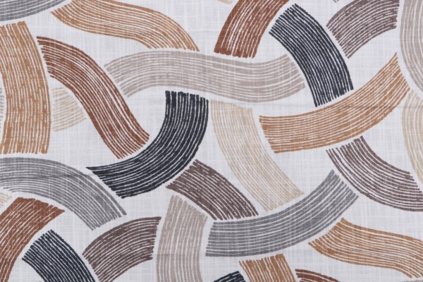 Richloom Ryman Printed Cotton Drapery Fabric in Copper