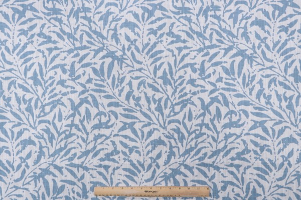 Richloom Parkhurst Printed Cotton Drapery Fabric in Ocean