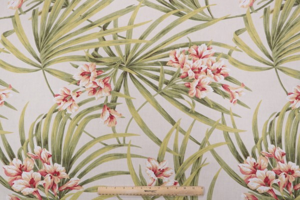 Magnolia Home St. Thomas Printed Cotton Drapery Fabric in Garden 
