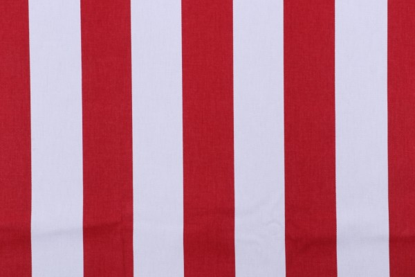 Stof France Canadienne Printed Cotton Twill Drapery Fabric in Rouge 