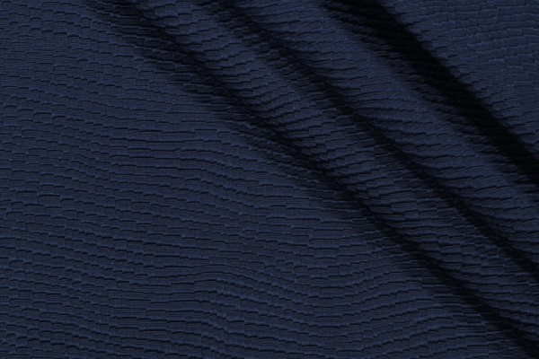 Waverly Billow Woven Matelasse Upholstery Fabric in Navy 