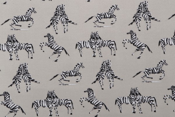 Click for Novogratz Dr Zebra Printed Polyester Outdoor Fabric in Natural  Novogratz Dr Zebra Printed Polyester Outdoor Fabric in Natural