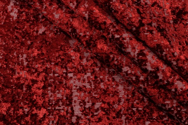 PK Lifestyles Splendor Velvet Upholstery Fabric in Scarlet 