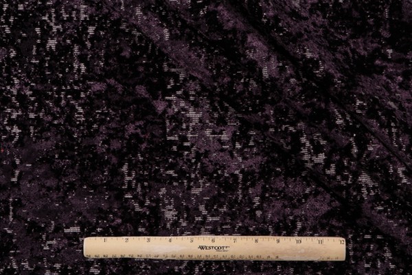 PK Lifestyles Splendor Velvet Upholstery Fabric in Aubergine 
