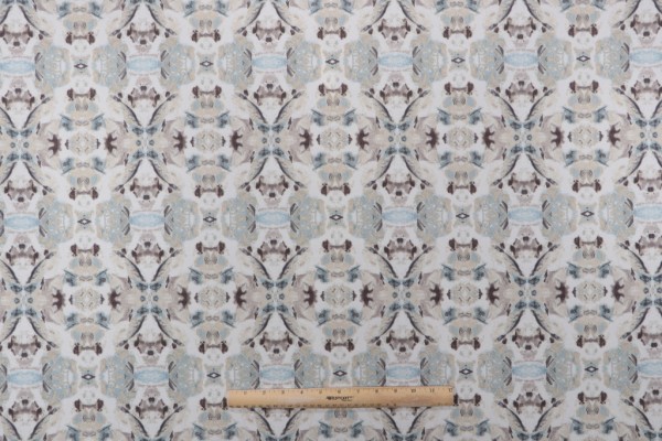 Sample of PK Lifestyles Sea Vision Printed Polyester Outdoor Fabric in Dusk 