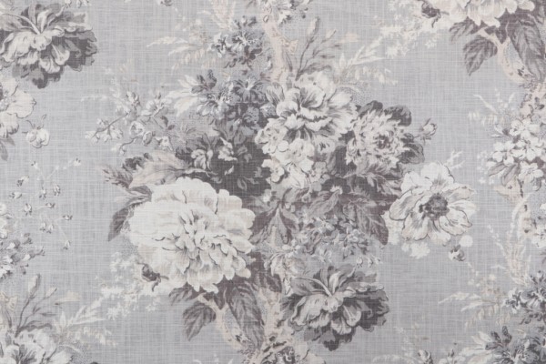 Click for 11 Yards Waverly Ballad Bouquet Printed Linen Blend Drapery Fabric in Platinum Waverly Ballad Bouquet Printed Linen Blend Drapery Fabric in Platinum