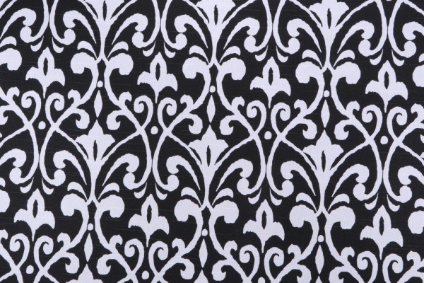 Premier Prints Field-Slub Canvas Printed Cotton Drapery Fabric in Raven 
