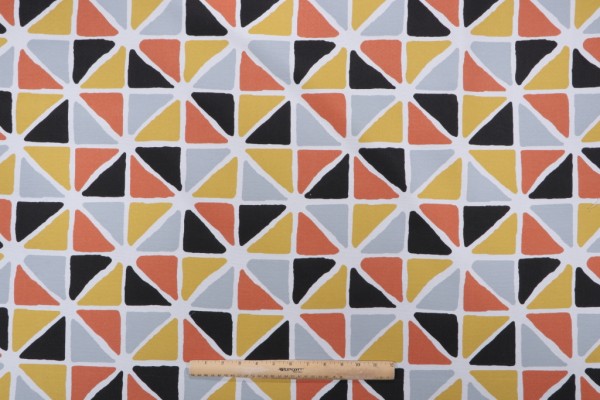 Sample of Premier Prints Mason Printed Polyester Outdoor Fabric in Bohemia 