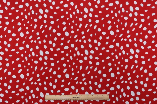 Premier Prints Tali Printed Polyester Outdoor Fabric in Rojo 