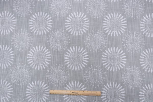 Angela Harris Diva-Luxe Canvas Printed Cotton Drapery Fabric in Stone for Premier Prints 