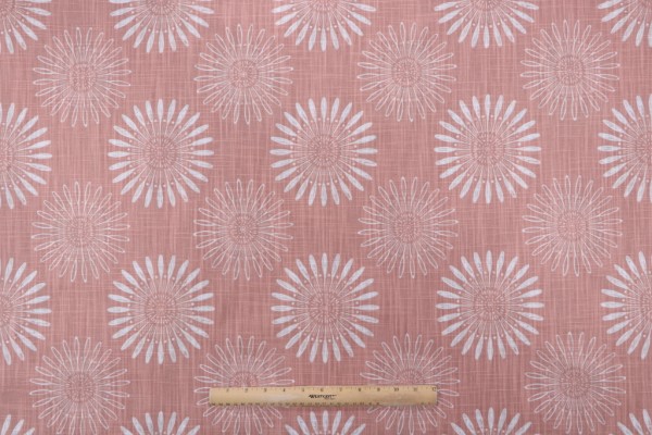 Angela Harris Diva-Luxe Canvas Printed Cotton Drapery Fabric in Clay for Premier Prints 