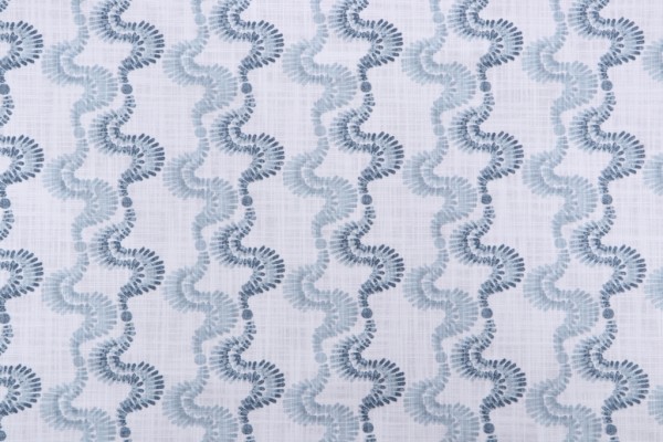 Sample of Angela Harris Ellis-Luxe Canvas Printed Cotton Drapery Fabric in Lagoon for Premier Prints 