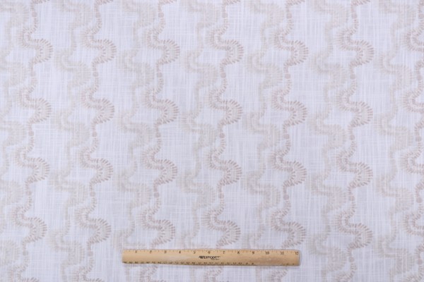 Angela Harris Ellis-Luxe Canvas Printed Cotton Drapery Fabric in Dune for Premier Prints 
